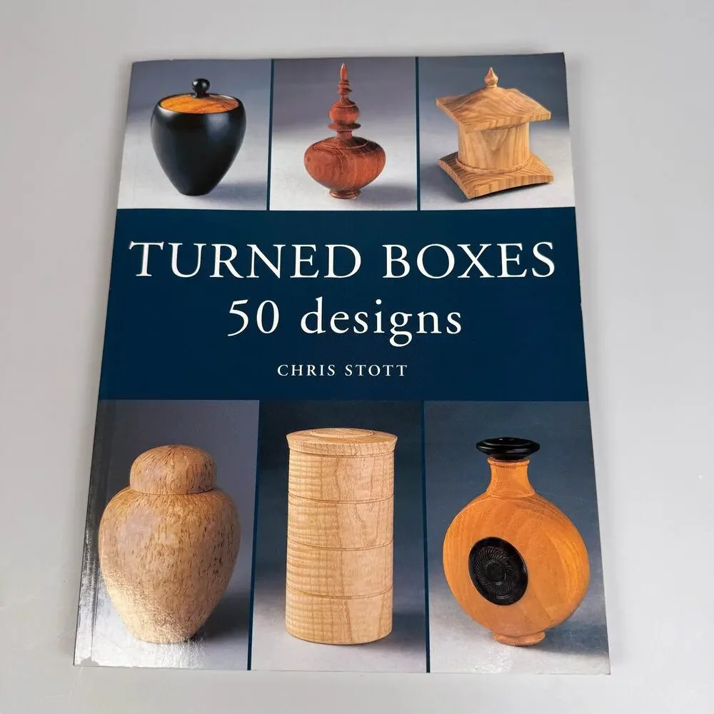 Turned Boxes 50 Designs by Chris Stott Softcover Book Woodturning